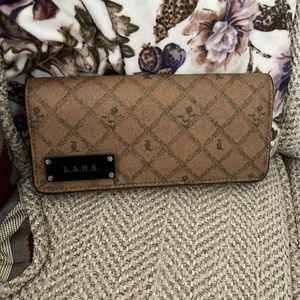 Vintage L.A.M.B Gwen Stefani Brown Long Wallet